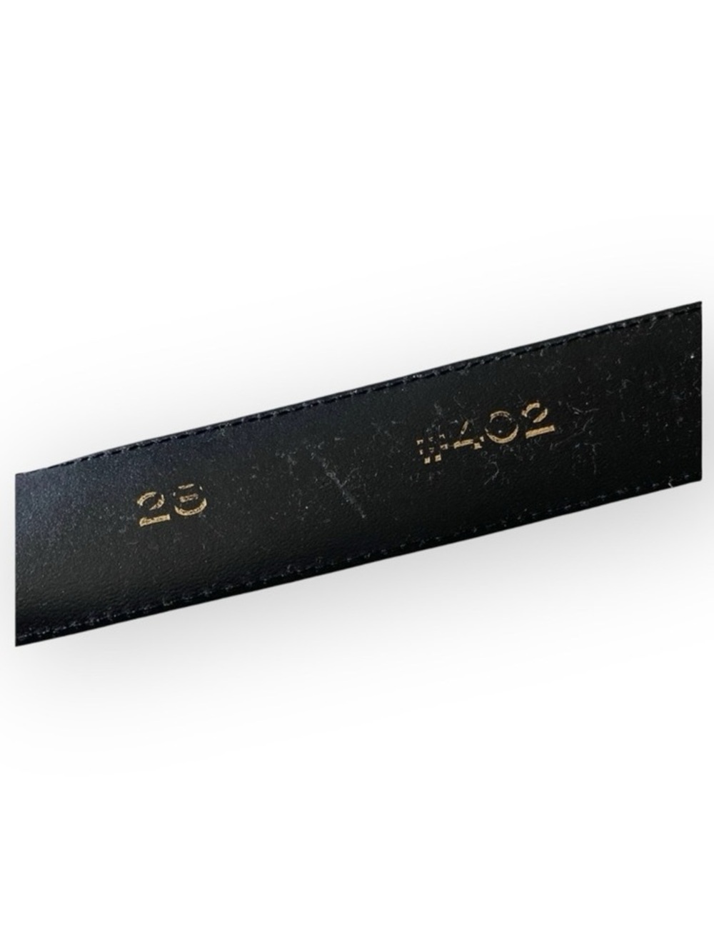 Vintage: Vincenza ☾ ©1997 Celestial Etched Metal Buckle Belt ☾ Black Leather - Picture 13 of 16